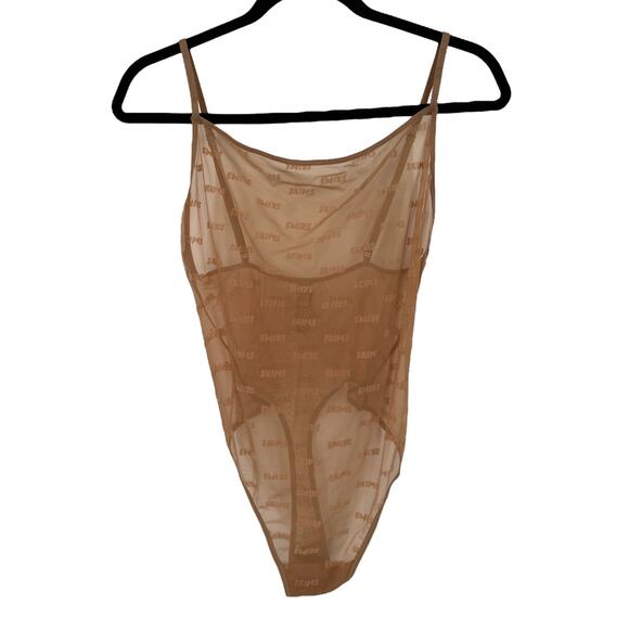 SKIMS bodysuit After Hours sheer light tan size X-Large XL - Picture 2 of 8